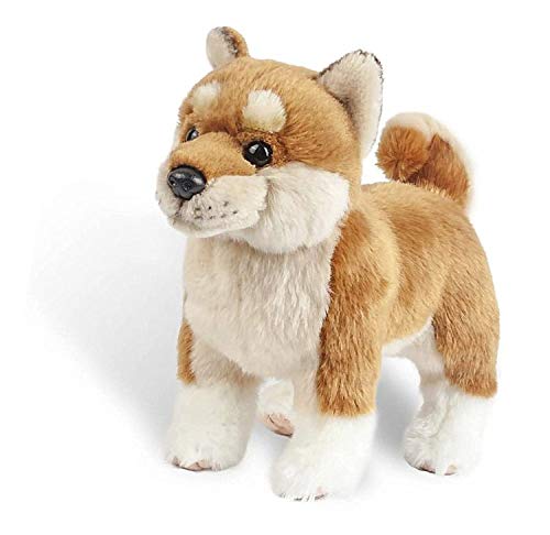 Image of TAMMYFLYFLY Shiba Inu Plush Corgi Pillow Cute Dog Doll Stuffed Animal Plush Toy 12 Inches (Brown)