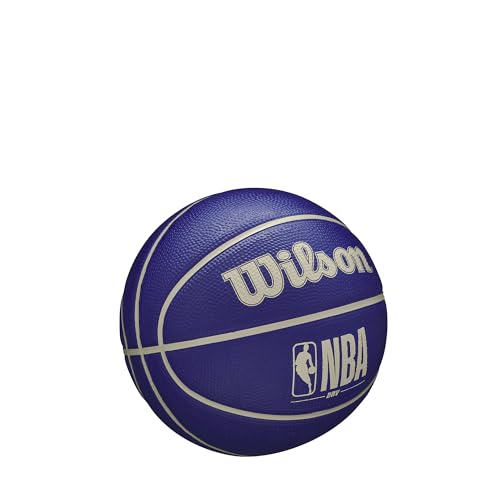 Image of WILSON NBA DRV Outdoor Mini Basketball - Indigo /Beige, Size 3-22 inch