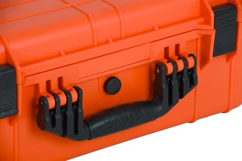 Image of MEIJIA All Weather IP67 Waterproof Hard Camera Case,Hard Protective Case,Hard Case with Customizable Foam,Fit Use of Drones,Camera,Equipments,Pistols(Orange,20.62 x16.85x8.11inches)
