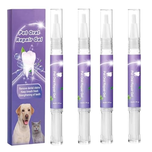 2 bolígrafos de cepillo de dientes para mascotas, bolígrafo de gel de reparación oral para mascotas, limpiador de dientes de perro, limpieza de dientes de perro, pasta de dientes para perros para