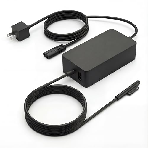 102W 65W Surface Book 2 Charger Compatible with Microsoft Surface Book 2 13.5 15 Book 3 13.5 in Laptop Surface Pro 11 10 9 8 7 7+ 6 5 4 3 2 X Laptop 6 5 4 3 2 1 Book/Go Tablet 44W 36W 10FT