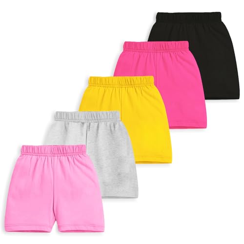 Image of Trampoline Kids Shorts Pack of 5 for Boys & Girls | Vibrant Multipack Summer Wear | Soft Cotton Blend | Comfy Fit for Daily Adventures | Breathable & Easy-to-Wear Essentials