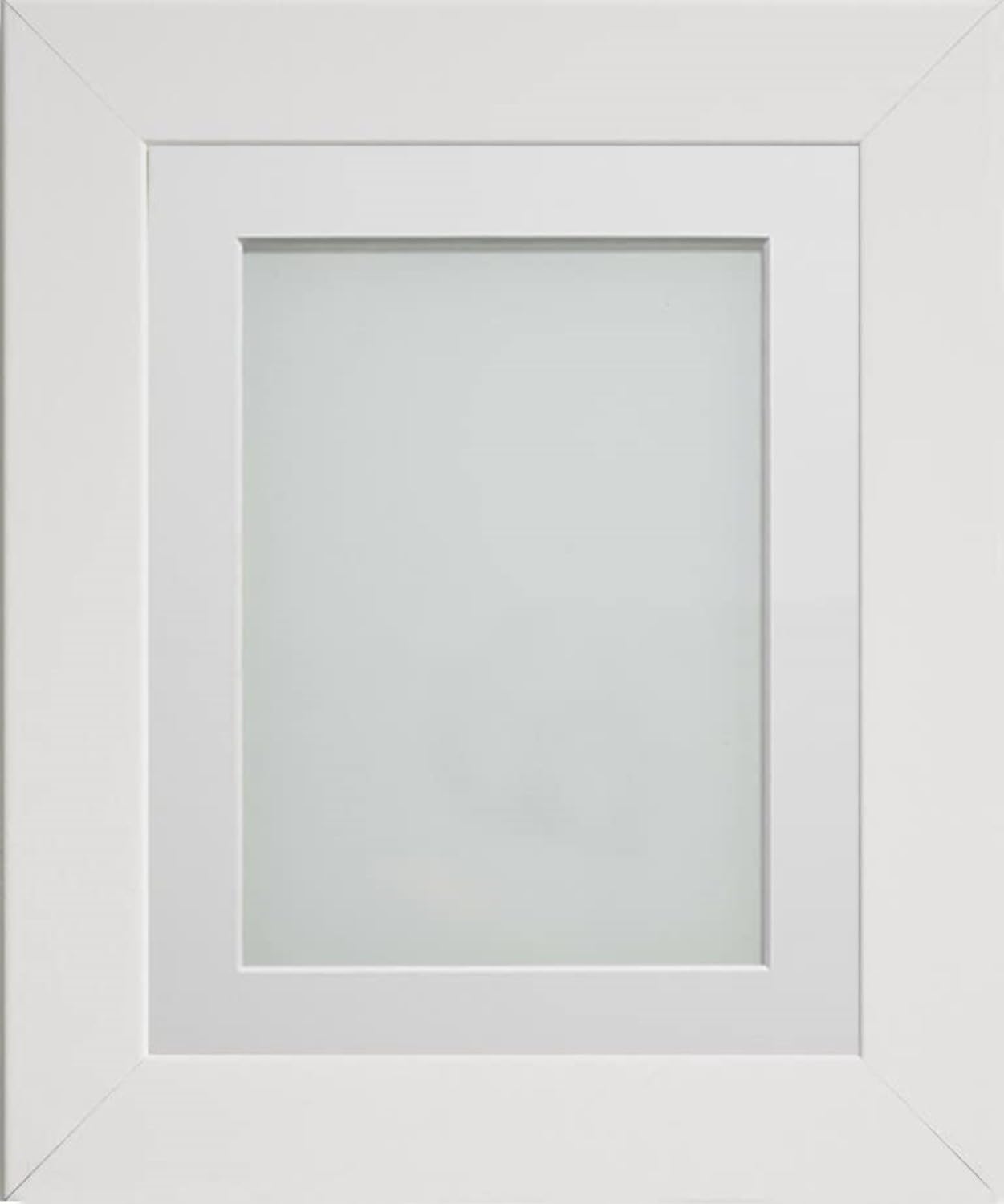 Frame Company Watson White Picture Photo Frame fitted with Perspex, 30x20 inch with Off-White Mount for image size A2