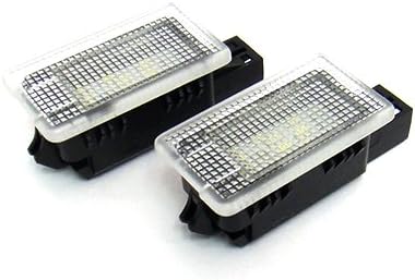 RZG 2x LED Interior Courtesy Footwell Side Step Under Door Light White For S60 S80 V60 XC60 V40 V70 XC70