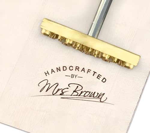 Custom Branding Iron, Embossed Signature Branding Iron, Wood branding Iron, Brand Iron for Wood, Leather Branding Iron for Gift, Personalized Food Branding Iron with Handle