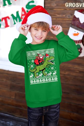 BesserBay Kid's Christmas Ugly Santa Claus Sweatshirt 4-14 Years2