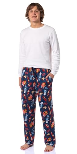 INTIMO The Year Without a Santa Claus Men's Snow Heat Miser Tossed Print Sleep Pajama Pants For Adults2