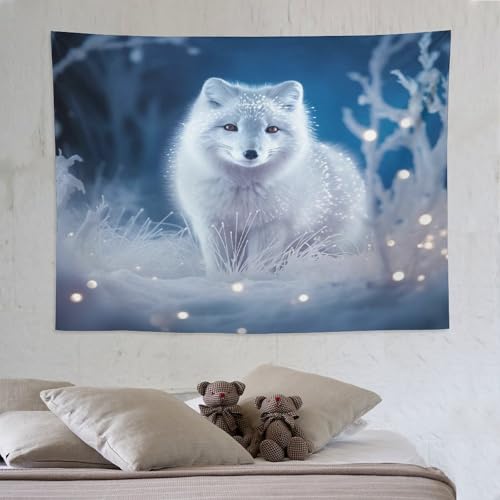 Tapisserie renard PAZZK en tissu ultra doux et impression haute définition
