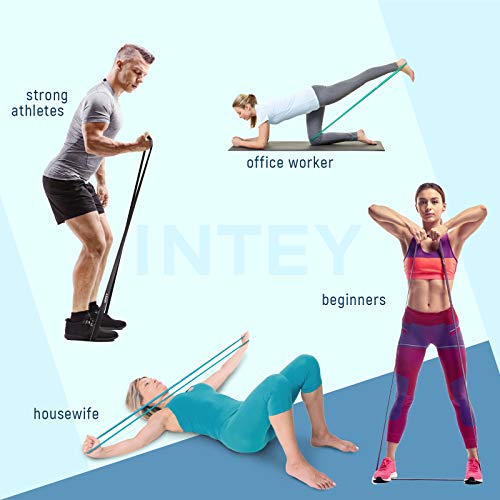 INTEY Pull up Assist Band Exercise Resistance Bands for Workout Body Stretch Powerlifting