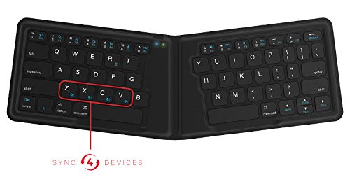KANEX K166-1128 Bluetooth QWERTY Inglese Nero Tastiera per Dispositivo Mobile