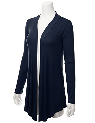 Image of LALABEE Women's Draped Open-Front Long Sleeve Light Weight Cardigan (S~3XL)