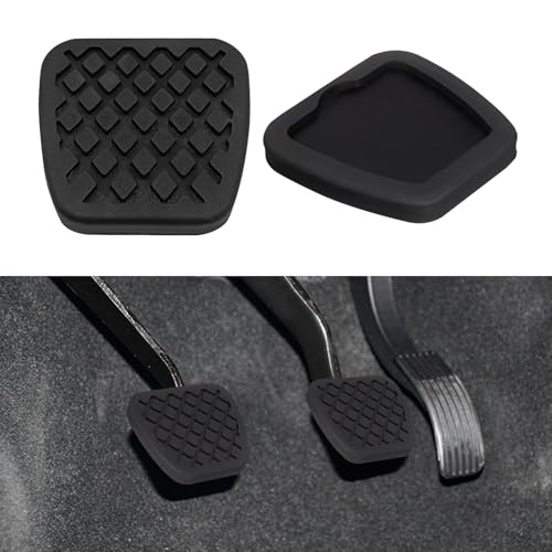 HQRNYP 2PCS Rubber Brake Clutch Pedal Pad Cover, Pedal Accessories, Non-Slip Manual Transmission Brake & Clutch Cover Compatible with Honda Civic Accord CR-V, Replace OEM# 46545-SA5-000, 46545SA5000