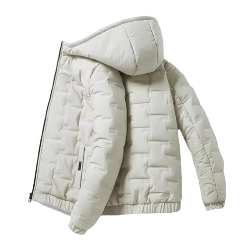 Veste rembourrée en coton avec capuche isolante manteau homme chaud