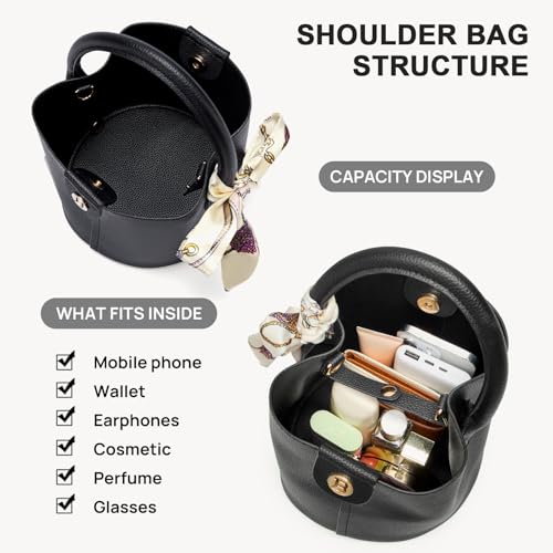 Image of BOSTANTEN Small Crossbody Bags for Women Vegan Leather Purse Bucket bag