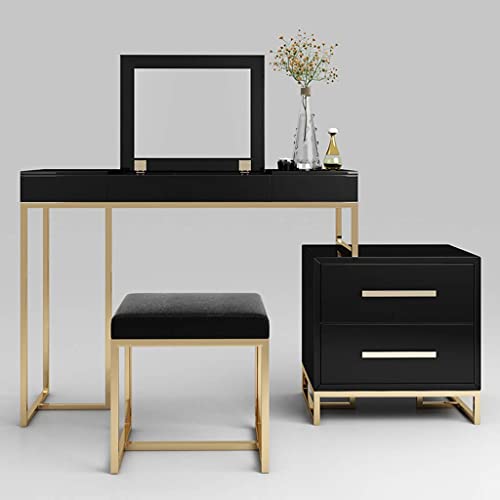 Repose-pieds noir pour bureau salon coiffeuse et banc de lit