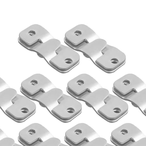 Image of 10Pcs Furniture Flush Mount Bracket Z Clip Steel Wall Buckle Bracket Wall Hanger Photo Picture Hanger Hook for Hardware Wedding, Small