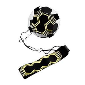 pzihao Football Kick Trainer, Footballs Training Aid with Flexible Adjustment Belt, Children Adult Solo Football Practice Equipment Suitable for 3 4 5 Balls