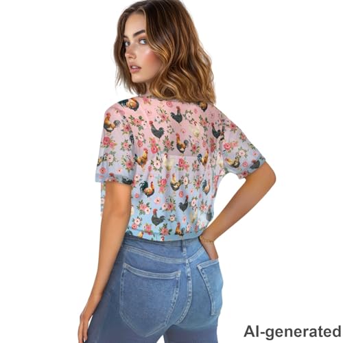 Image of Women's Shrug Short Sleeve Bolero Open Front Knit Party Tulle Cardigan Cropped Cardigan Shoulder Cover Up