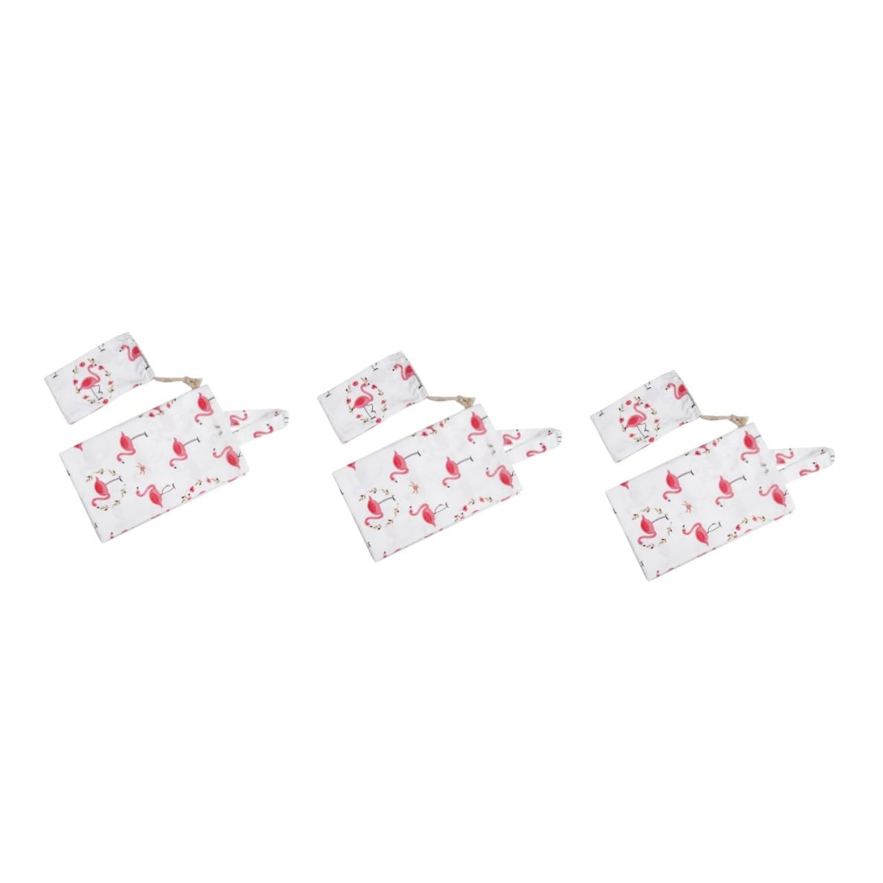 UPKOCH 3piezas Fular De Lactancia De Algodón Con Bolsa De Almacenamiento Cubierta Para Amamantar y De Uv Flamingo