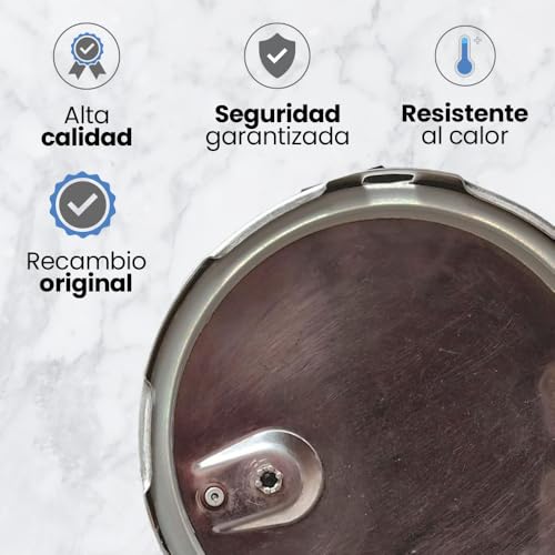 Miniatura 5 de Fagor Repuesto Goma Olla Express M18804555 Compatible Con Olla Express Fagor Con Diámetro Interior De 25 Centímetros Silicona, Ø25 Cm, Gris