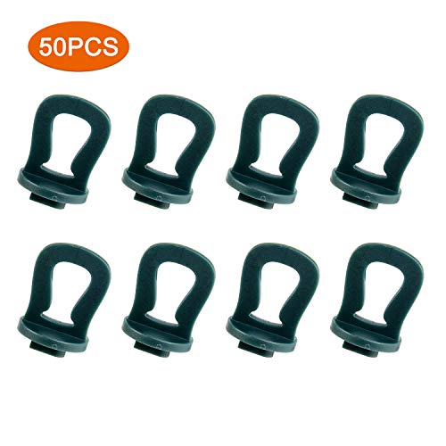 [50 PCS] Greenhouse Twist Clips, Deyard Greenhouse Hook Plant Flower Hanging Clip Set Garden Parts Fastener kit Greenhouse Gadgets Hanging Tool for Greenhouse