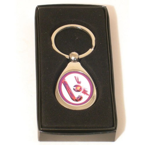 Sporting Figures Hockey Metal Keyring