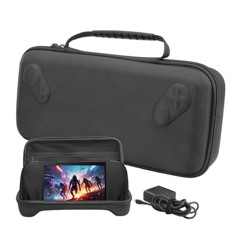 Zunate Étui de Transport Rigide en EVA, Sac de Rangement étanche et Résistant aux Chocs pour Console de Jeu Portable ROG Ally et Ally X, avec Séparateur Pliable intégré et Poche en Filet