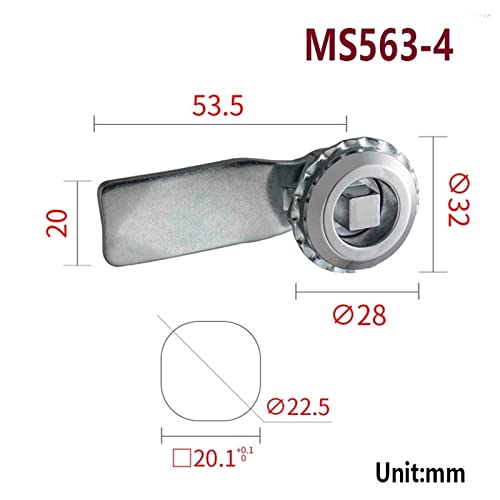 Serrure à came acier MS563 verrou de boîte à lumière armoire camion avion