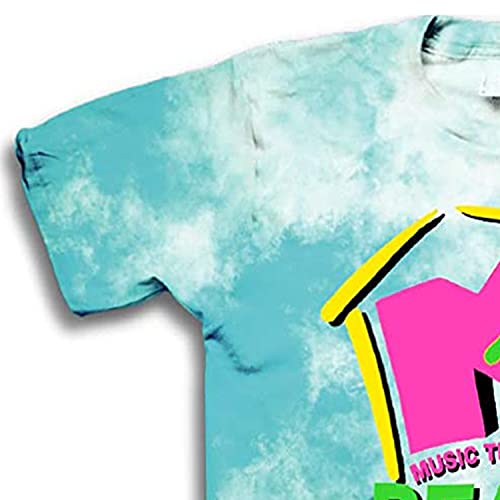 Mtv Mens Tie Dye Shirt - #Tbt Mens 1980'S 1990'S Music Television Clothing - Classic I Want My T-Shirt (Beach House, Medium) #TOP5