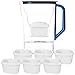 Wessper Caraffa Filtrante con Filtri, Caraffa per Frigorifero da 2,7 Litri,...