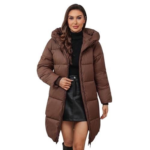 Generico Giacca Caldo Invernale Antivento Cappotto con Cappuccio Rimovibile Pelliccia Parka Giacconi Invernali Donna Piumino Donna Invernale Saldi Bianco Stile casual