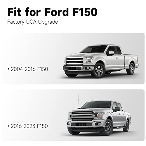 Hilike 2-4Inch Upper Control Arms For Ford F150 2004-2022, Adaption 2-4" Lift Suspension Kit, Replacement Suspension Tubular Black Arms With Ball Joint Included #TOP4