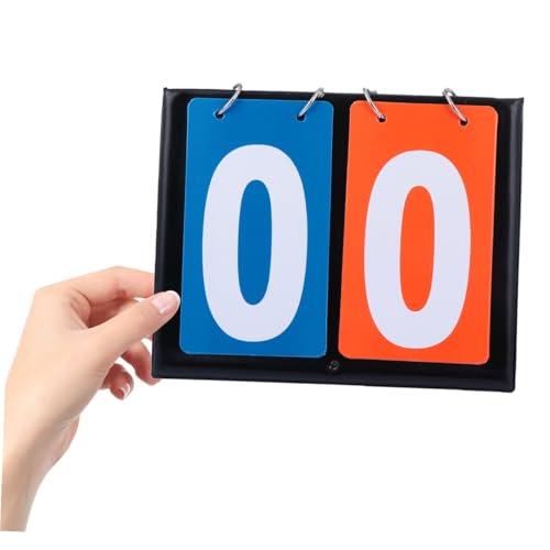 Marcador de puntuación para baloncesto Happyyami, portátil y de doble cara, para tenis de mesa, bádminton y voleibol, con números legibles y diseño ligero miniatura 1