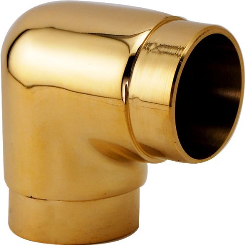 KegWorks 90˚ Degree Flush Elbow Fitting - Polished Brass - For 2