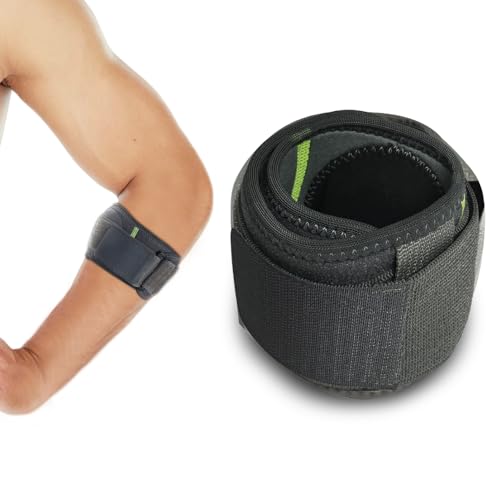 BUTO Coderas Epicondilitis Hombre Mujer,Cinta de Codo Tenista,Coderas Ajustable y Antideslizante para Tenis,Golf,Levantamiento de Pesas,Cricket,Canotaje,Para Tendinitis Alivio del Dolor