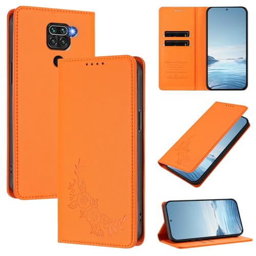 �X�}�z�P�[�X �Ή��@�� for Redmi 10X 4G,�Ή��@�� for Redmi Note 9 4G �yRFID�u���b�N�z�y�J�[�h�z���_�[�t�����z �}�O�l�b�g�J�� �X�^���h�@�\�t���z�X�}�z�P�[�X Orange