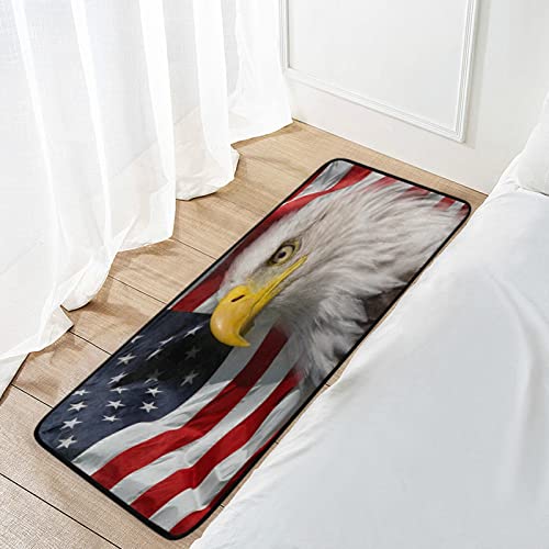 Gredecor Patriotic Eagle Kitchen Rug Anti Fatigue Classic Us American Flag Decorative Kitchen Mats Non Skid Washable Floor Rugs Mat For Home Kitchen Office Laundry - 39"X20" #TOP6