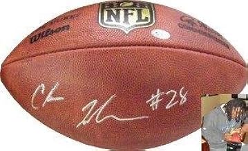 Chris Johnson Autographed Ball - Duke #28 Tennessee Titans) - Autographed Footballs