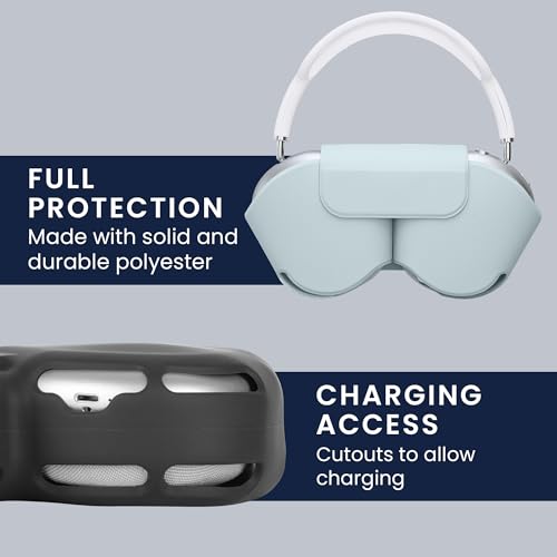 Housse AirPods Max kwmobile évite les rayures et active le mode veille - 6