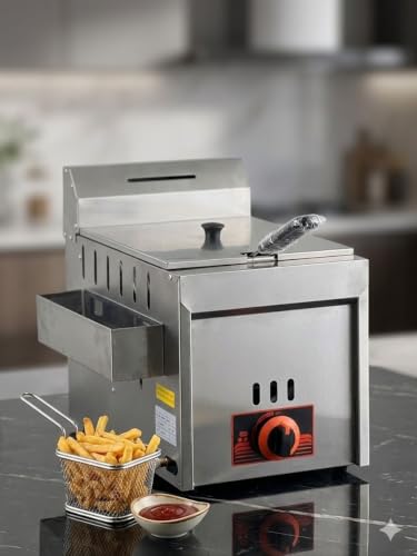 Generic Modern India Kitchenware Stainless Steel Gas Deep Fryer 6 - Image 3