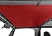 Shadeidea Sun Shade for Jeep Wrangler TJ 1997-2006 Sunshade Top Front - Cherry Red Mesh Screen Cover UV Blocker with Grab Bag Storage Pouch-10 Year Lasting
