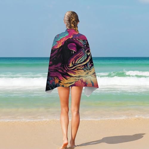 Serviette de plage légère à séchage rapide pour le sport et le bain
