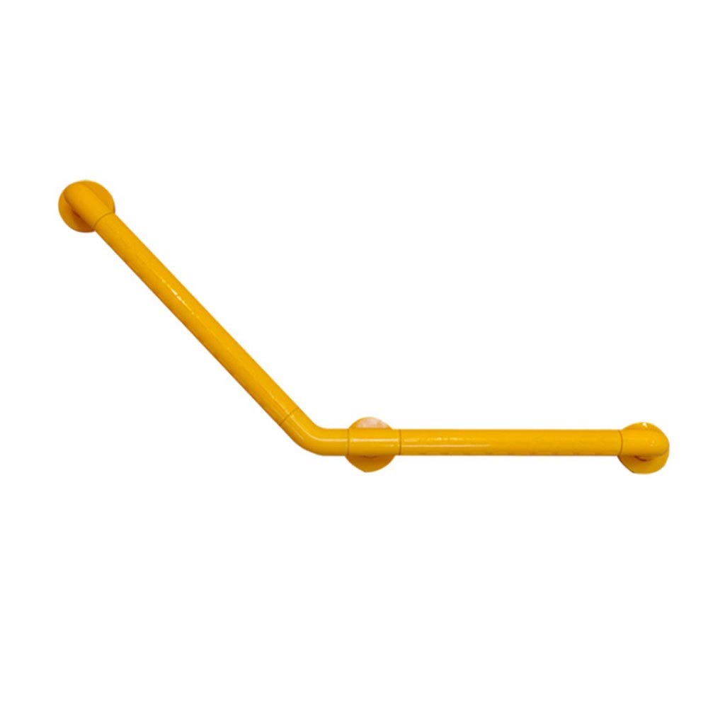 Fkxsxaz Yellow Bathroom Grab Bars Toilet Handrails,Stainless Steel 135 ° Non Skid Housewares Accessibility Pregnant Woman Handrail Safety Handle (Color : Size A)