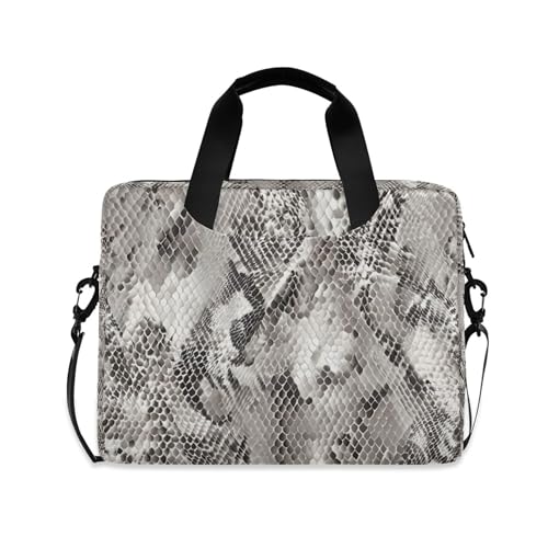 Maletín para portátil diseño gris serpiente 13-15.6 pulg