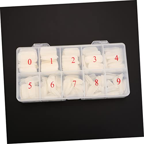 Healvian 2 Caixas 500Pcs Unhas Postiças Grossas Unhas Curtas Dicas De Unhas DIY Nail Art Remendos De