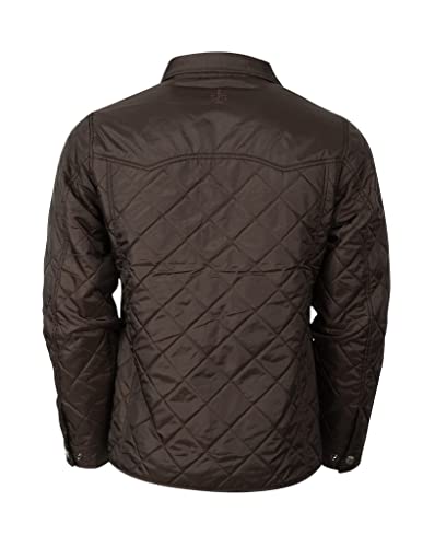 STS Ranchwear Western Jacket Boys Quilt Poly Chocolate STS99732