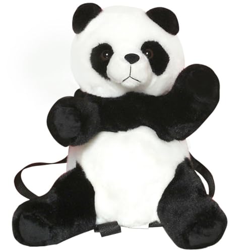 Image of Women Animal Teddy Bear Plush Backpack with Adjustable Straps (Panda large)
