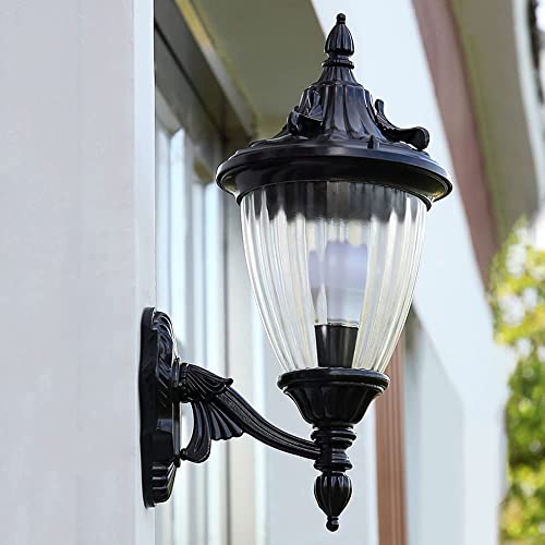 Applique murale extérieure E27 en aluminium et verre pour balcon