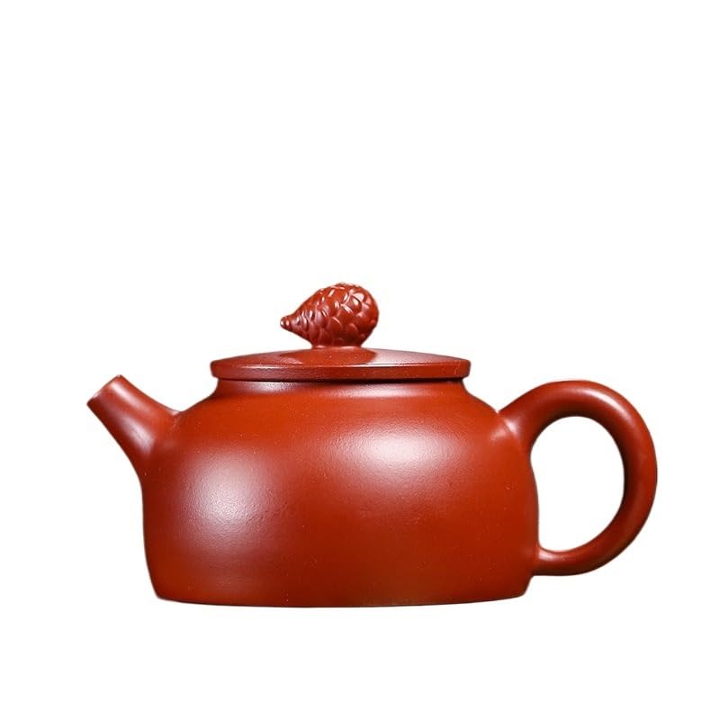 Tetera de Hierbas de 200 ml, Tetera Morada, Tetera de Barro de Mineral Crudo, Juego de té Chino Zisha, Tetera de té Suelto para cafés, infusión de té de Hojas Sueltas