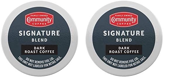 Image of Community Coffee Signature Blend 80 Count Coffee Pods, Dark Roast, Compatible with Keurig 2.0 K-Cup Brewers, Box of 80 Pods (Pack of 2)